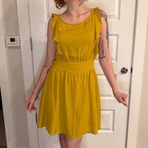Le Lis Boutique Gold/ Yellow Mini Dress